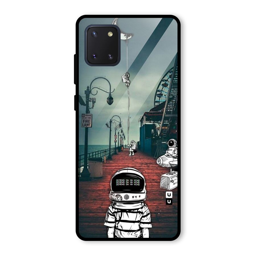 Robotic Design Glass Back Case for Galaxy Note 10 Lite