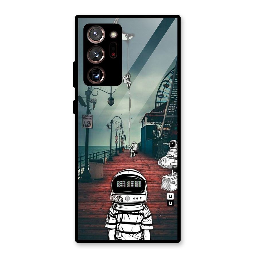 Robotic Design Glass Back Case for Galaxy Note 20 Ultra 5G