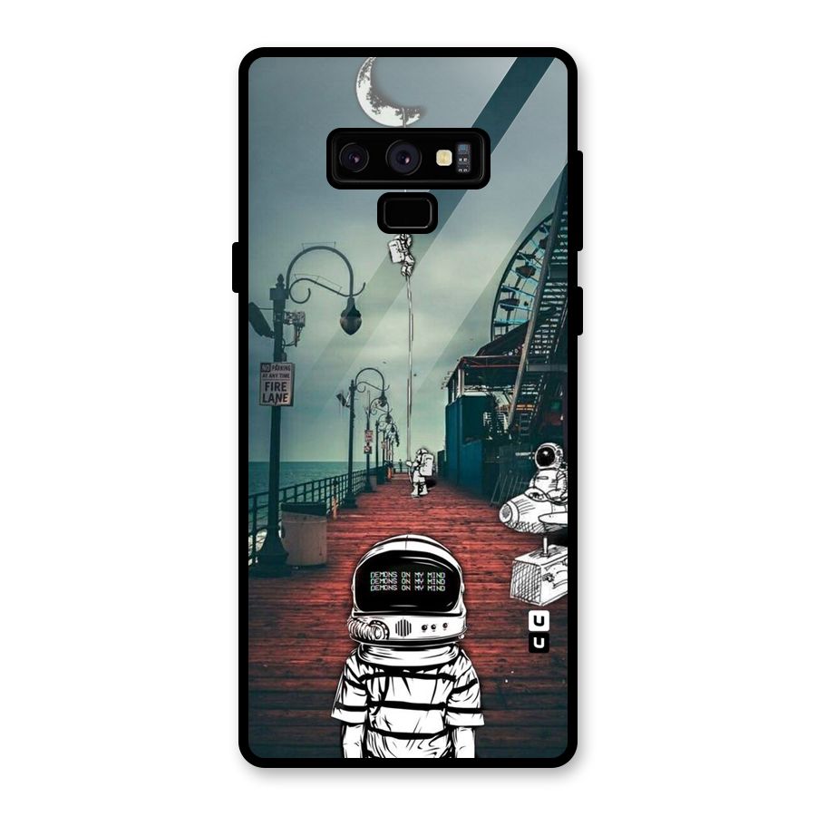 Robotic Design Glass Back Case for Galaxy Note 9