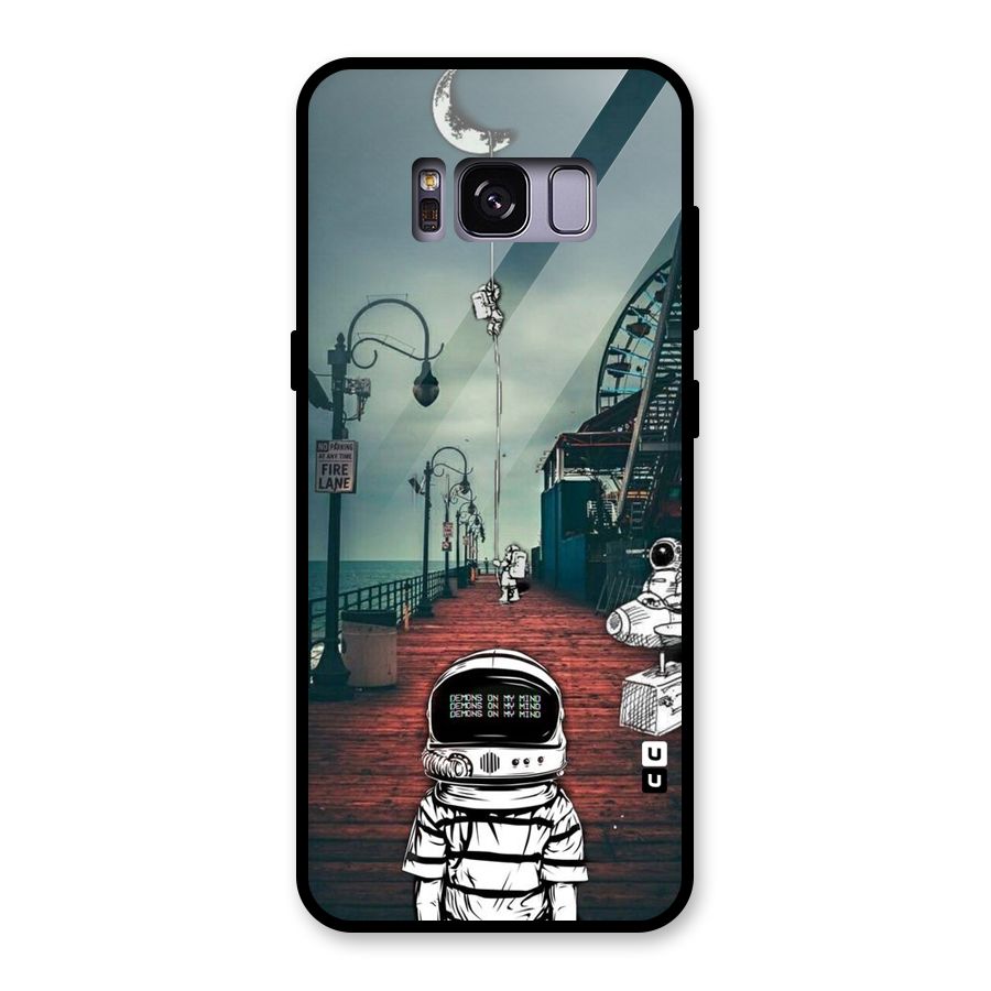 Robotic Design Glass Back Case for Galaxy S8