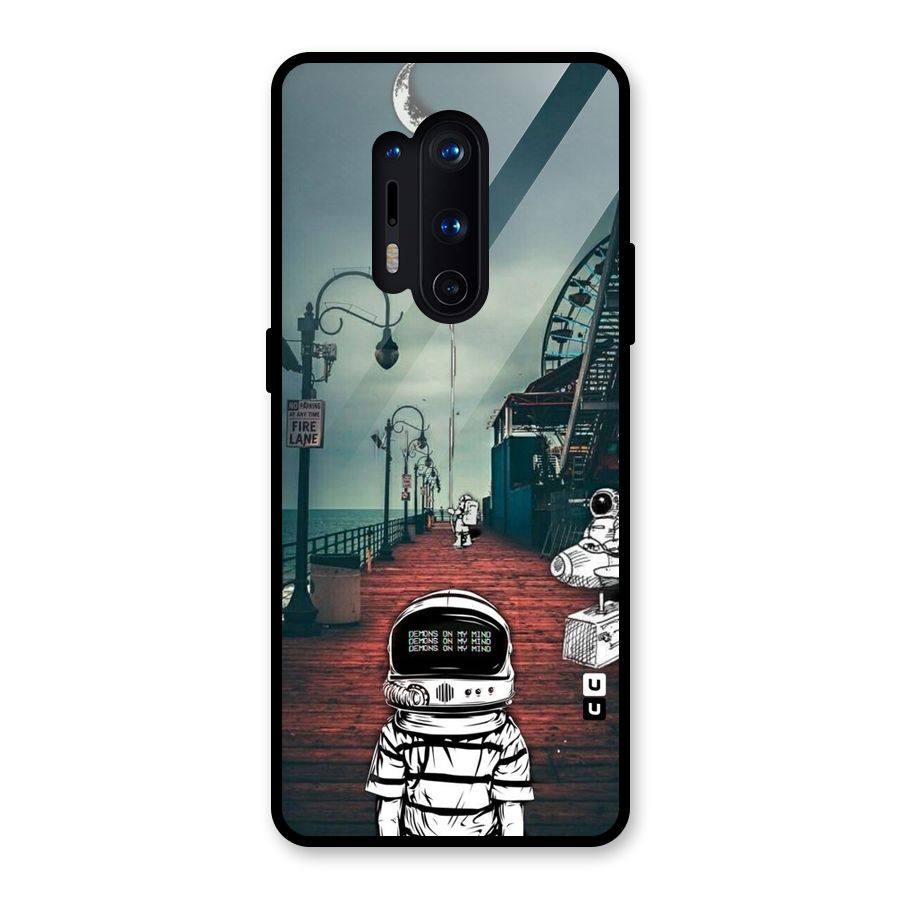 Robotic Design Glass Back Case for OnePlus 8 Pro