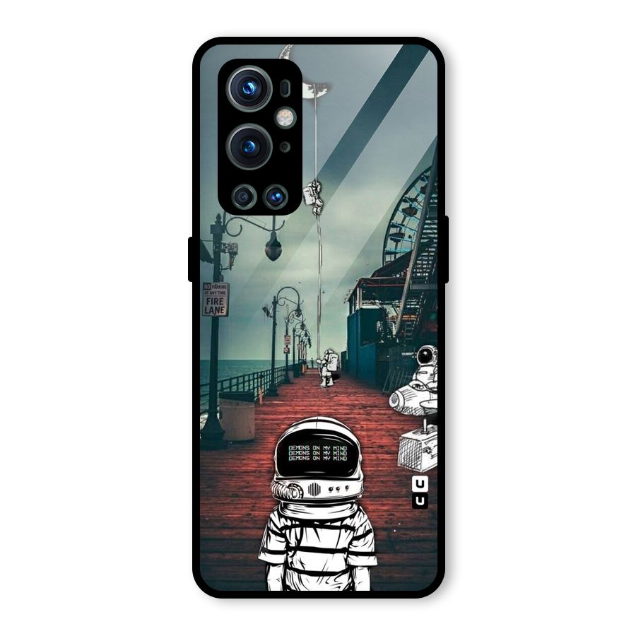 Robotic Design Glass Back Case for OnePlus 9 Pro