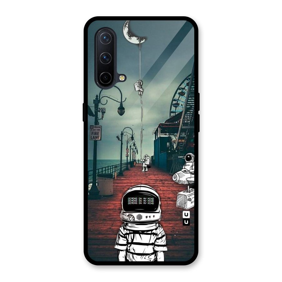 Robotic Design Glass Back Case for OnePlus Nord CE 5G