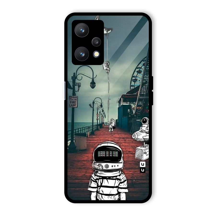 Robotic Design Glass Back Case for Realme 9 Pro 5G