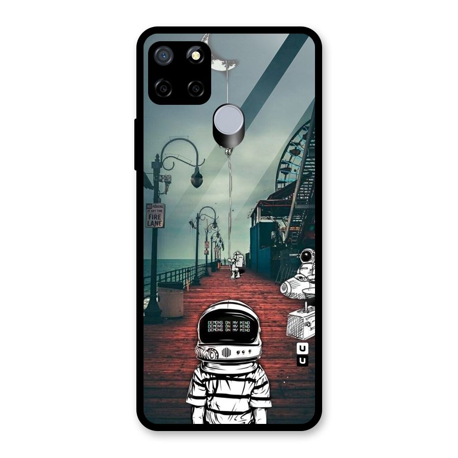 Robotic Design Glass Back Case for Realme Narzo 20