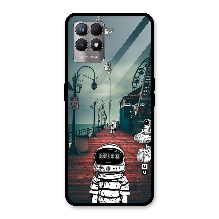 Robotic Design Glass Back Case for Realme Narzo 50