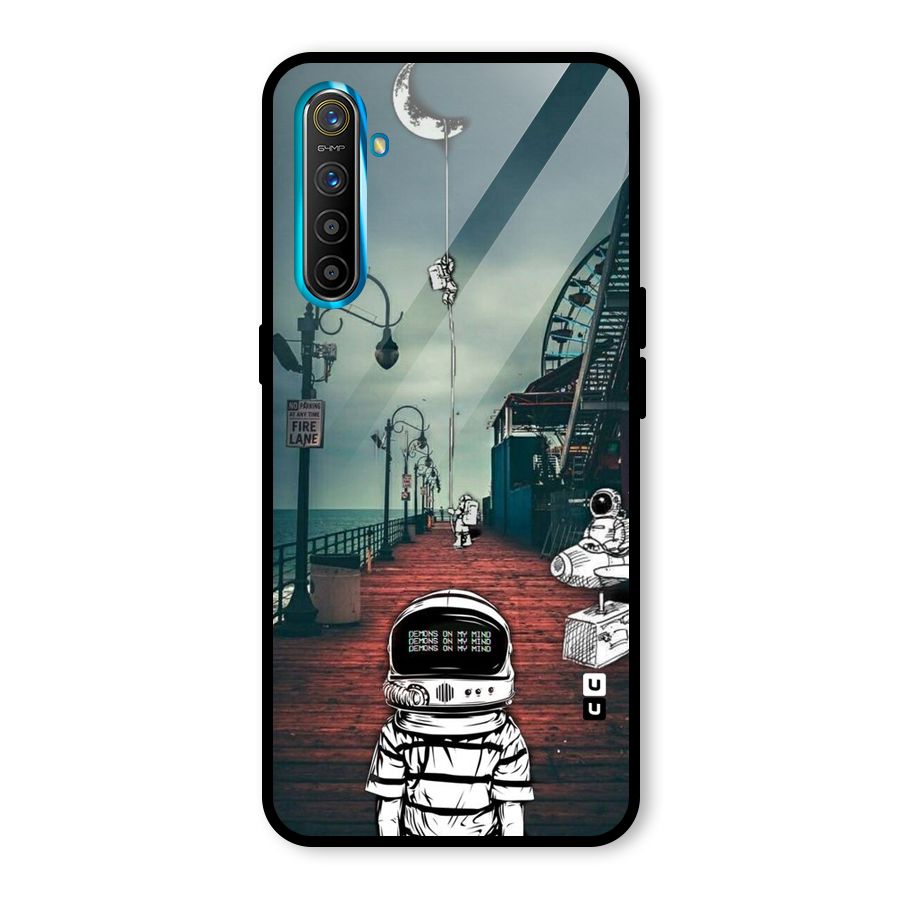 Robotic Design Glass Back Case for Realme X2