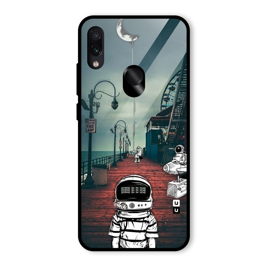 Robotic Design Glass Back Case for Redmi Note 7 Pro