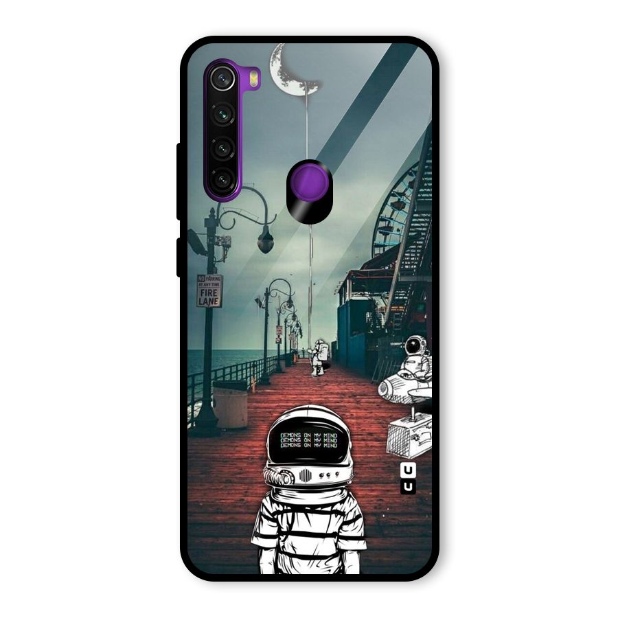 Robotic Design Glass Back Case for Redmi Note 8