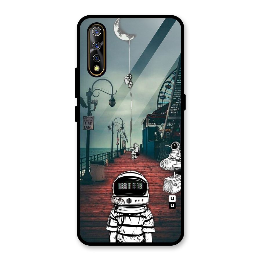 Robotic Design Glass Back Case for Vivo S1