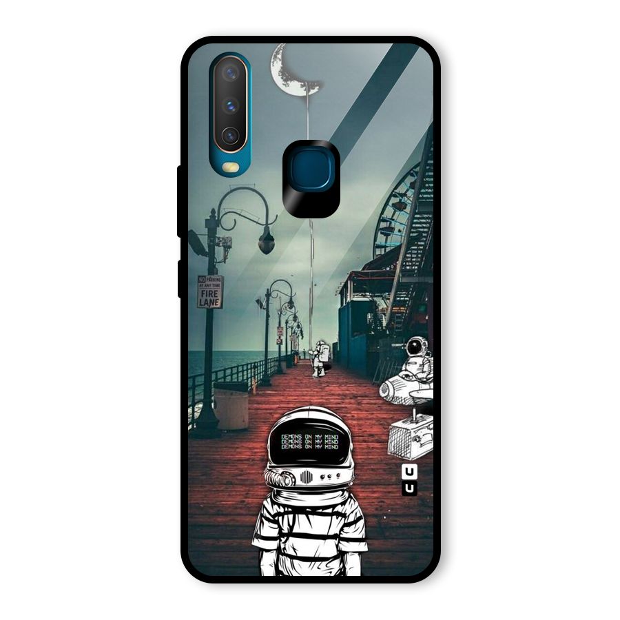 Robotic Design Glass Back Case for Vivo U10