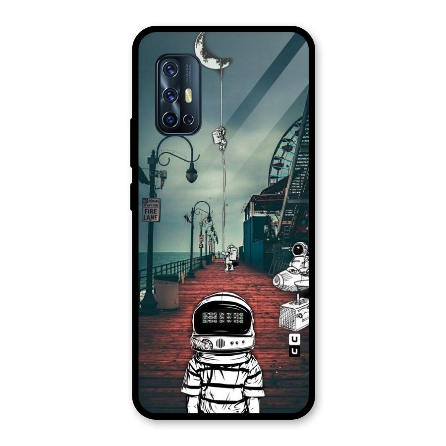 Robotic Design Glass Back Case for Vivo V17