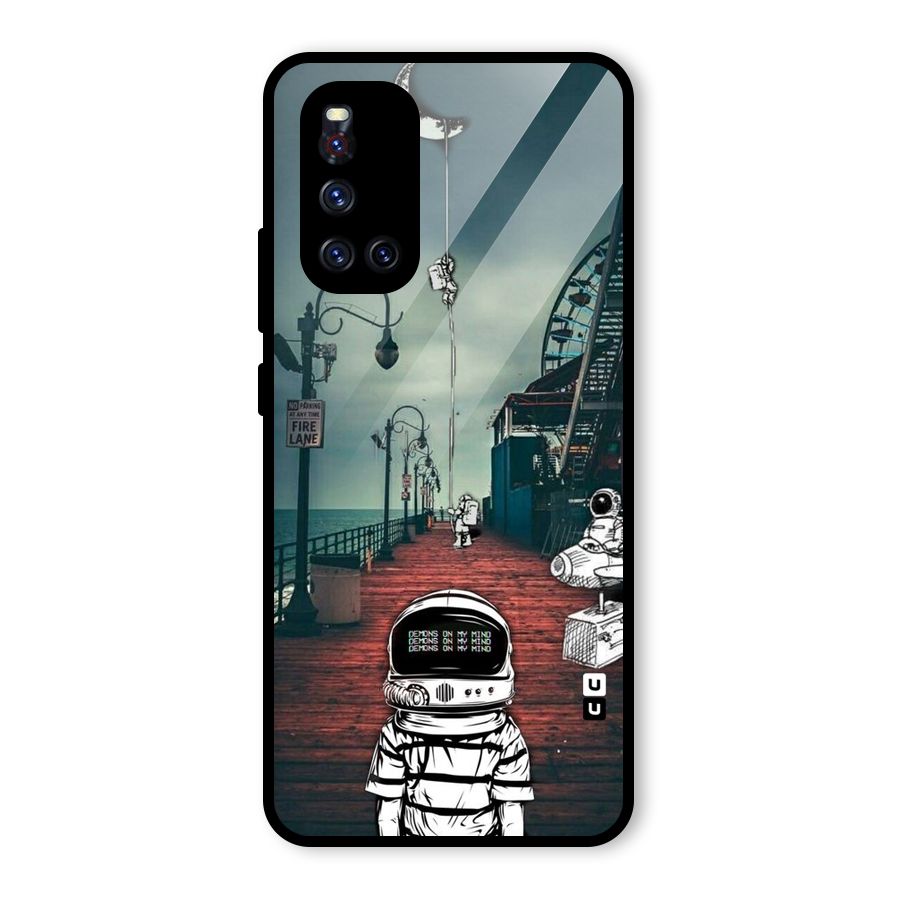 Robotic Design Glass Back Case for Vivo V19