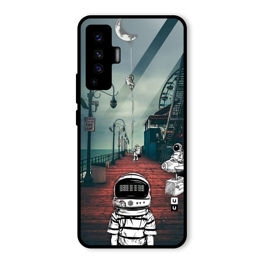 Robotic Design Glass Back Case for Vivo X50