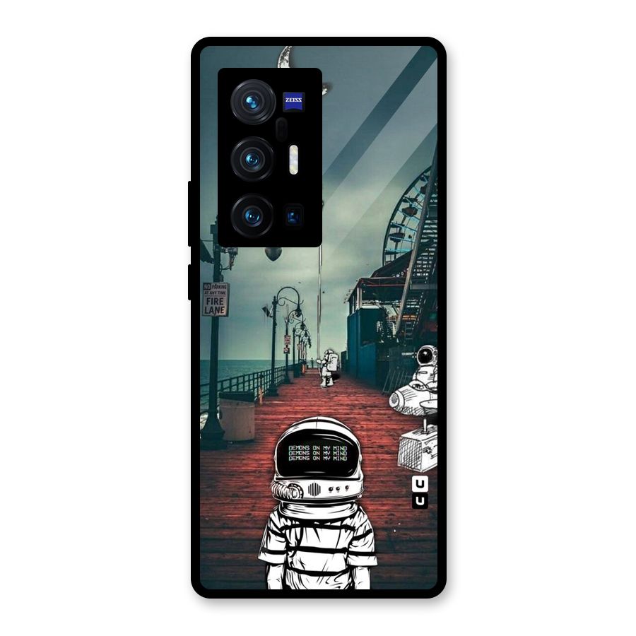 Robotic Design Glass Back Case for Vivo X70 Pro Plus
