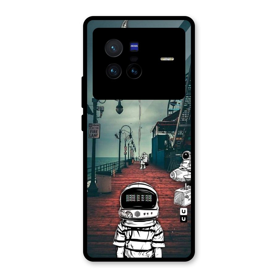 Robotic Design Glass Back Case for Vivo X80