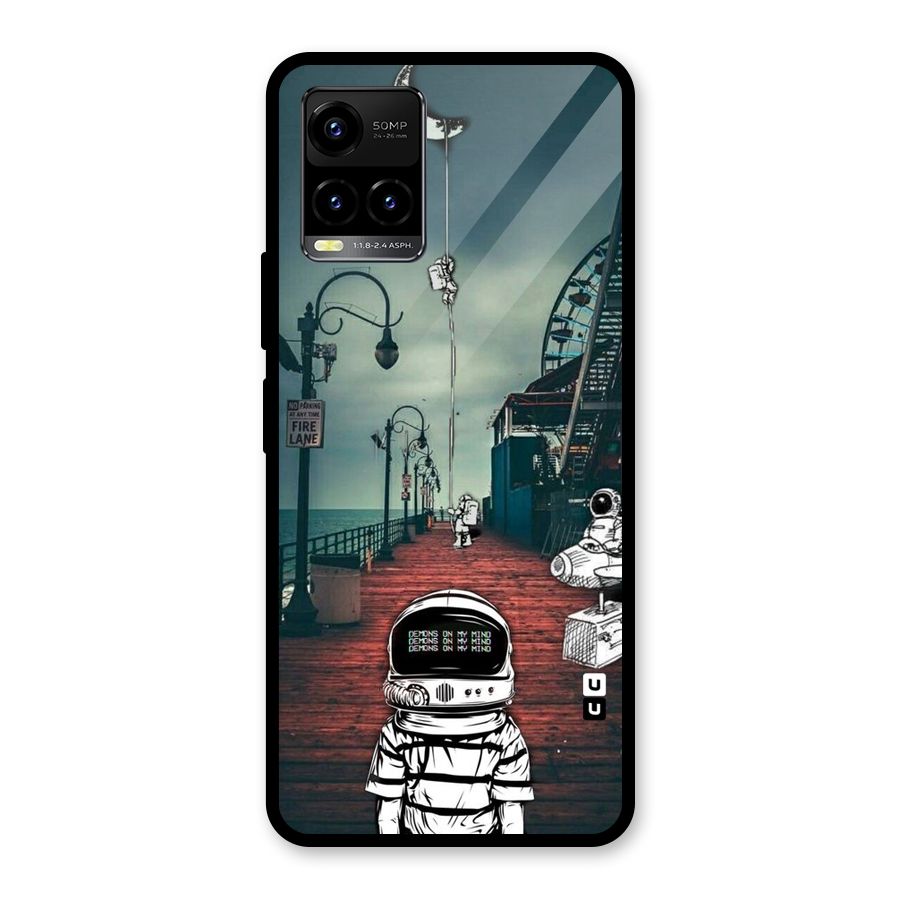 Robotic Design Glass Back Case for Vivo Y21T