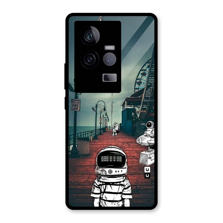 Robotic Design Glass Back Case for Vivo iQOO 11 5G