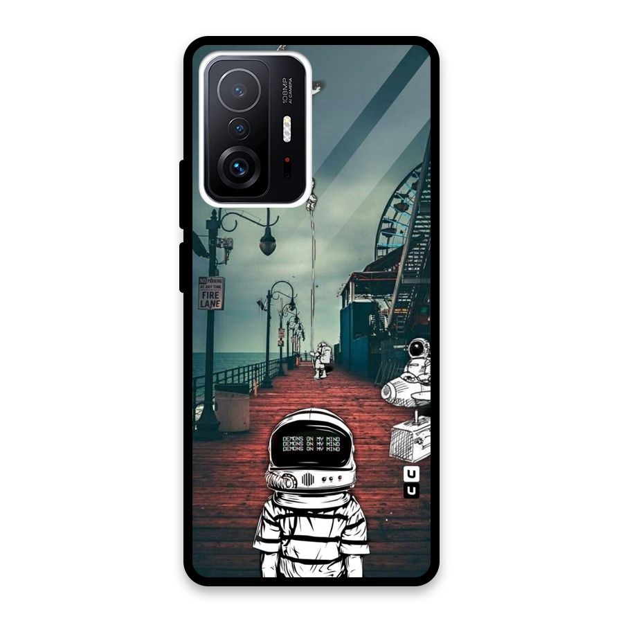 Robotic Design Glass Back Case for Xiaomi 11T Pro