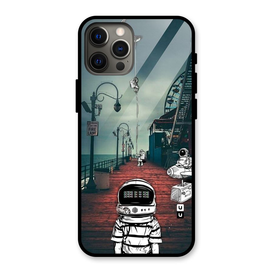 Robotic Design Glass Back Case for iPhone 12 Pro Max