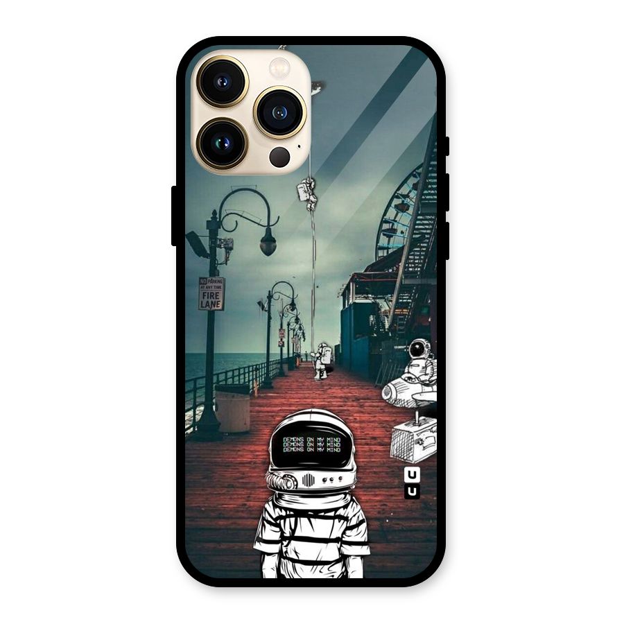 Robotic Design Glass Back Case for iPhone 13 Pro Max