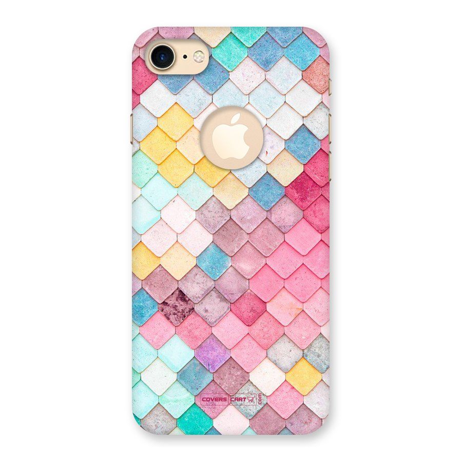 Rocks Pattern Design Back Case for iPhone 7 Logo Cut