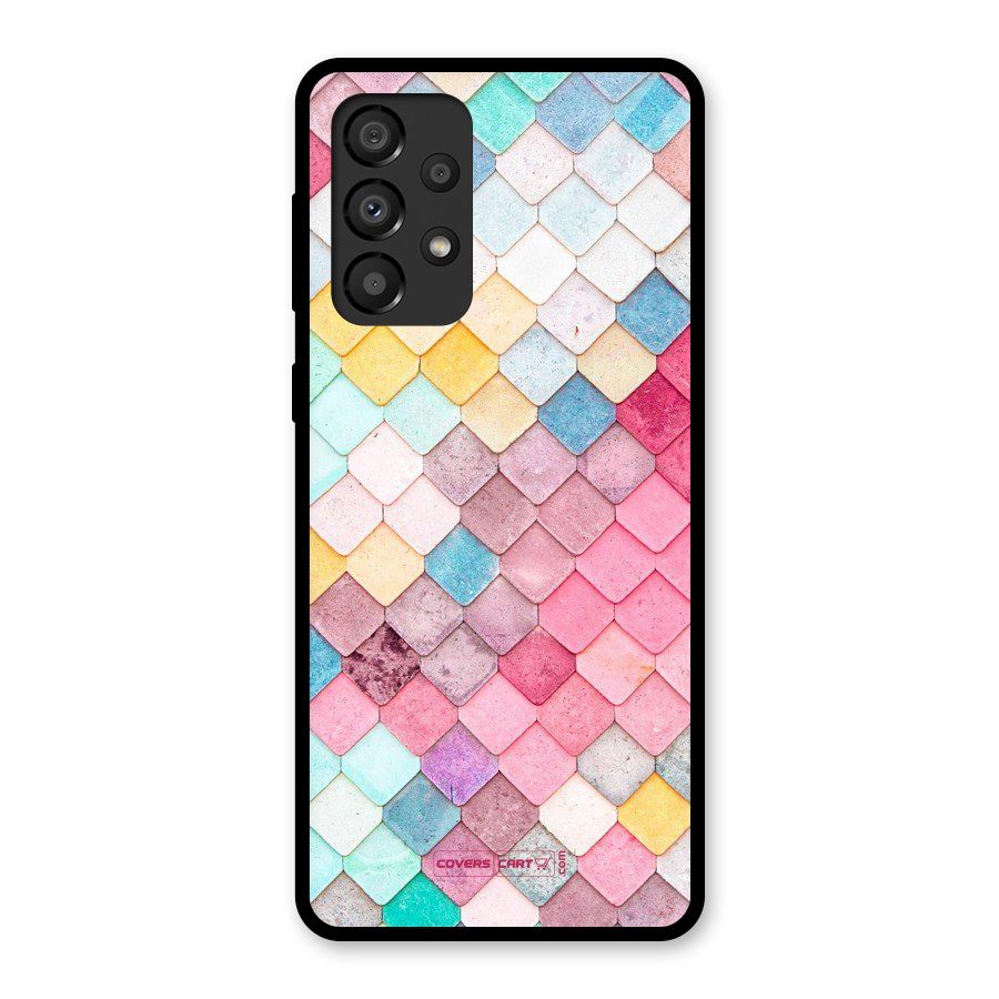 Rocks Pattern Design Glass Back Case for Galaxy A33 5G
