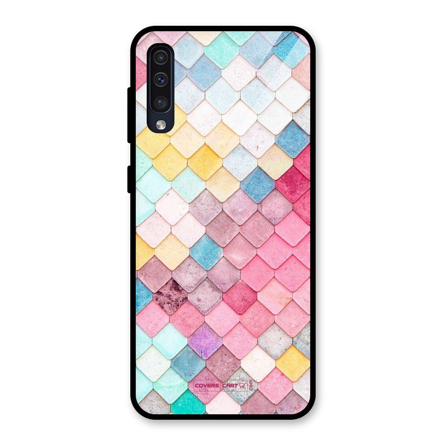 Rocks Pattern Design Glass Back Case for Galaxy A50s