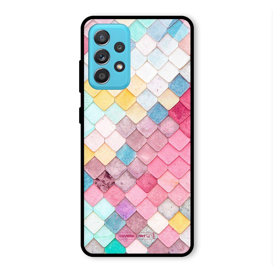 Rocks Pattern Design Glass Back Case for Galaxy A52