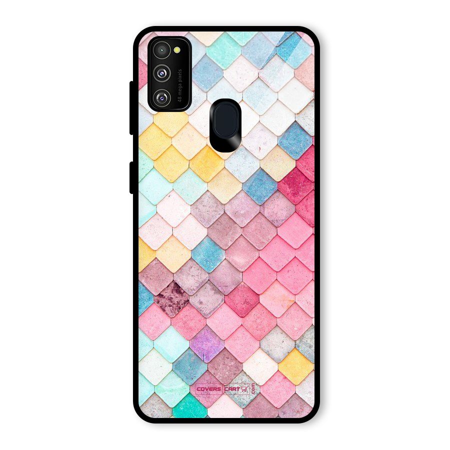 Rocks Pattern Design Glass Back Case for Galaxy M30s