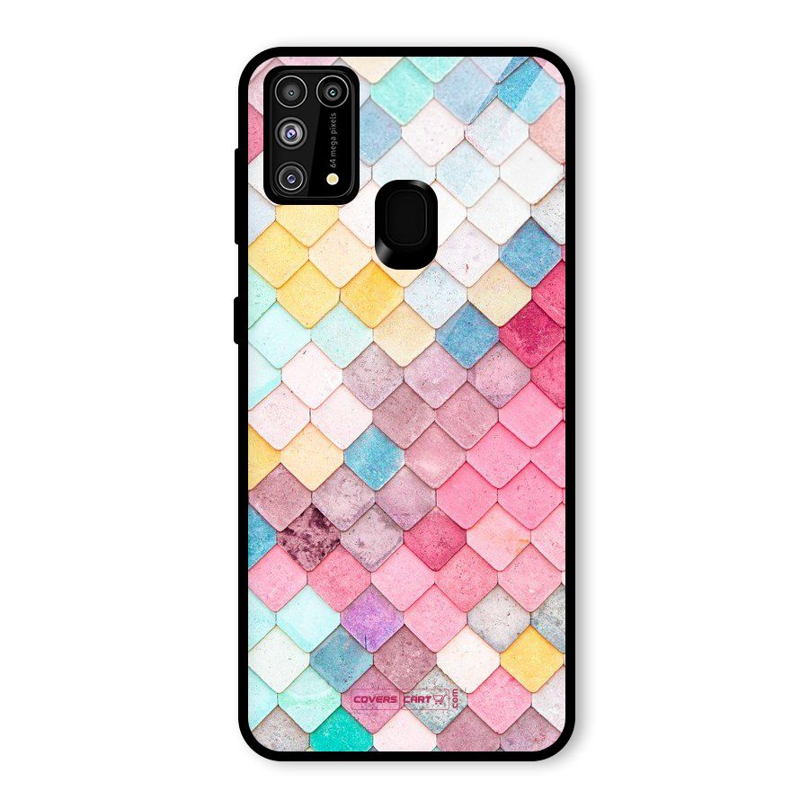 Rocks Pattern Design Glass Back Case for Galaxy M31