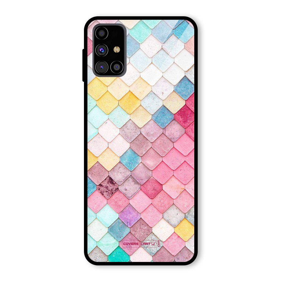 Rocks Pattern Design Glass Back Case for Galaxy M31s