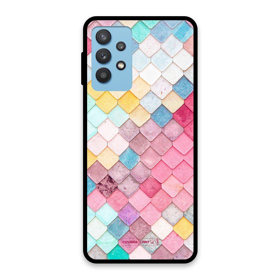 Rocks Pattern Design Glass Back Case for Galaxy M32 5G