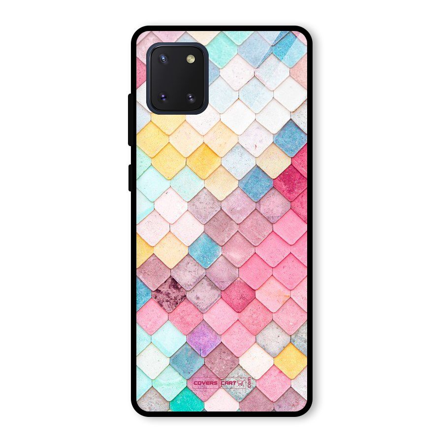 Rocks Pattern Design Glass Back Case for Galaxy Note 10 Lite