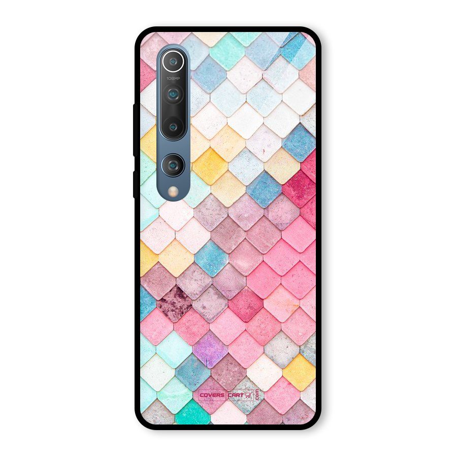 Rocks Pattern Design Glass Back Case for Mi 10