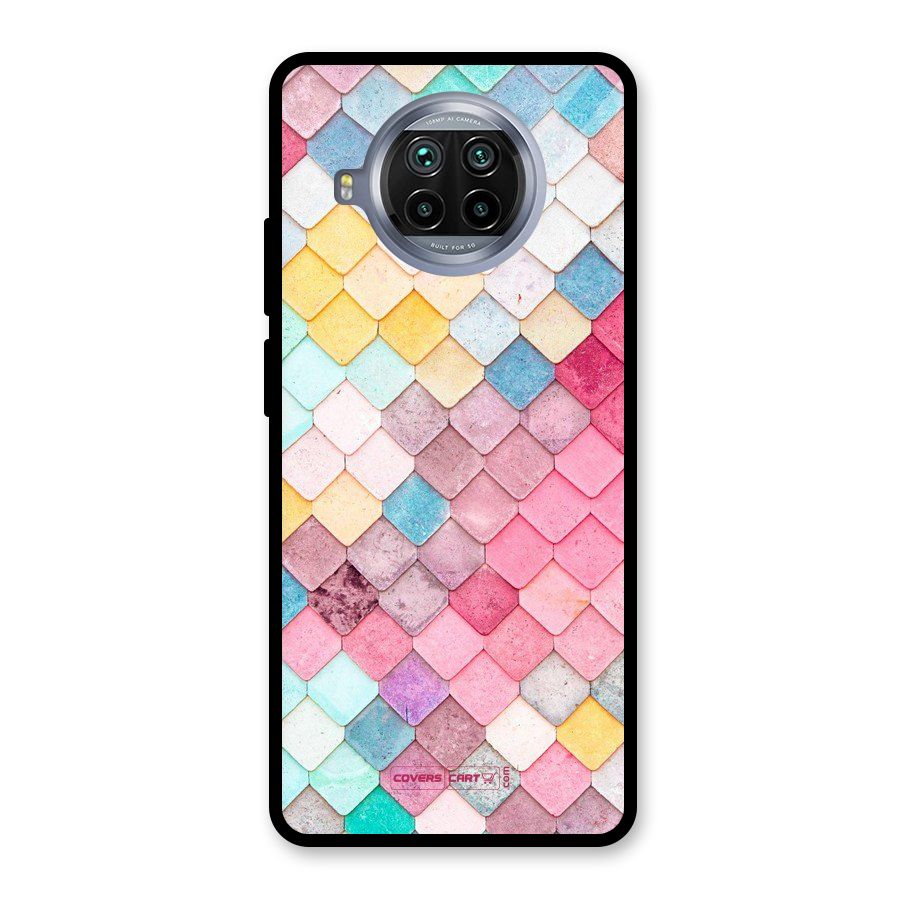 Rocks Pattern Design Glass Back Case for Mi 10i