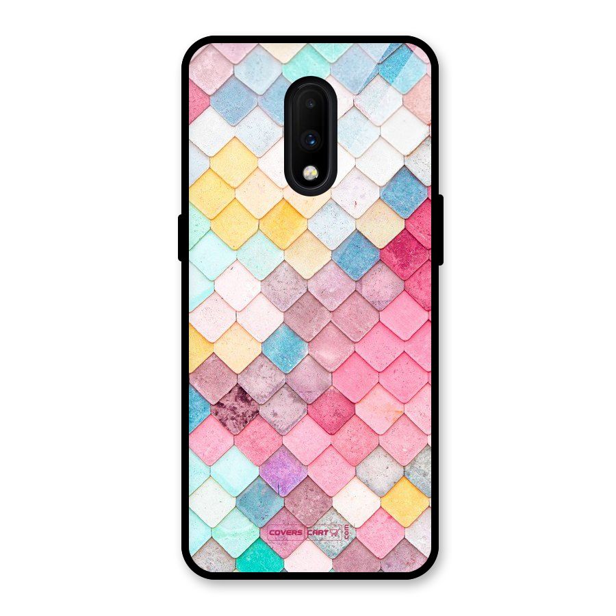 Rocks Pattern Design Glass Back Case for OnePlus 7