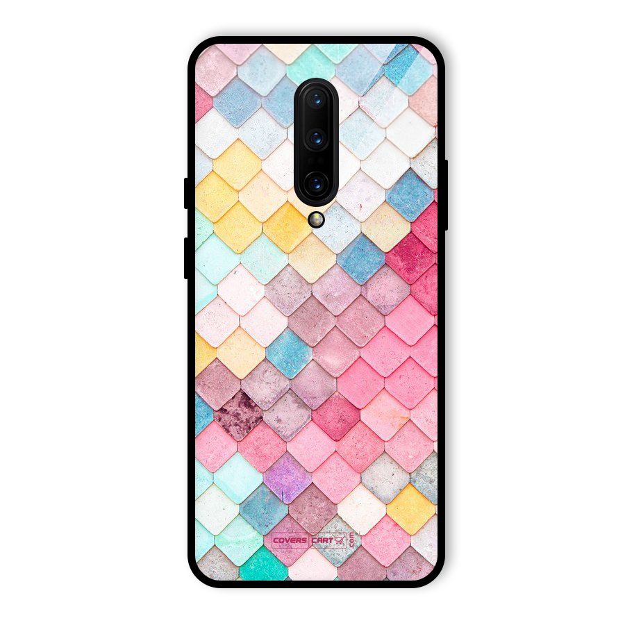 Rocks Pattern Design Glass Back Case for OnePlus 7 Pro