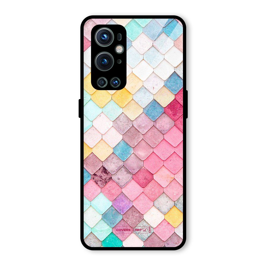 Rocks Pattern Design Glass Back Case for OnePlus 9 Pro