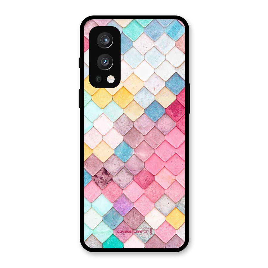 Rocks Pattern Design Glass Back Case for OnePlus Nord 2 5G