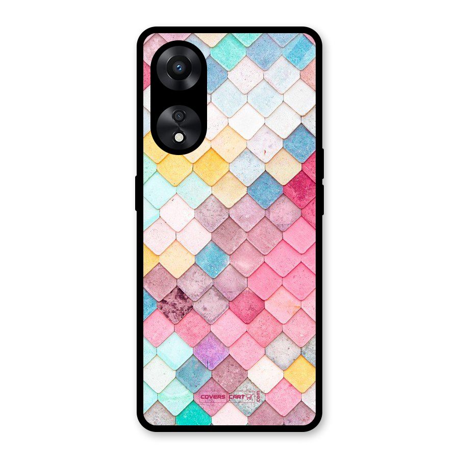 Rocks Pattern Design Glass Back Case for Oppo A78