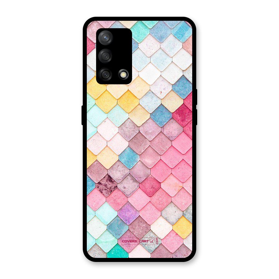 Rocks Pattern Design Glass Back Case for Oppo F19