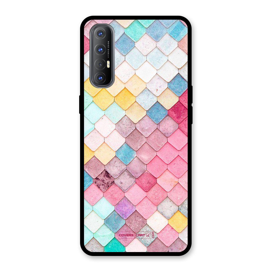 Rocks Pattern Design Glass Back Case for Oppo Reno3 Pro