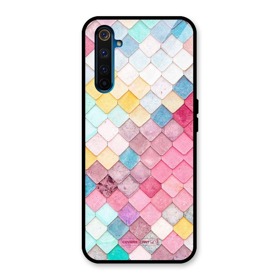 Rocks Pattern Design Glass Back Case for Realme 6 Pro