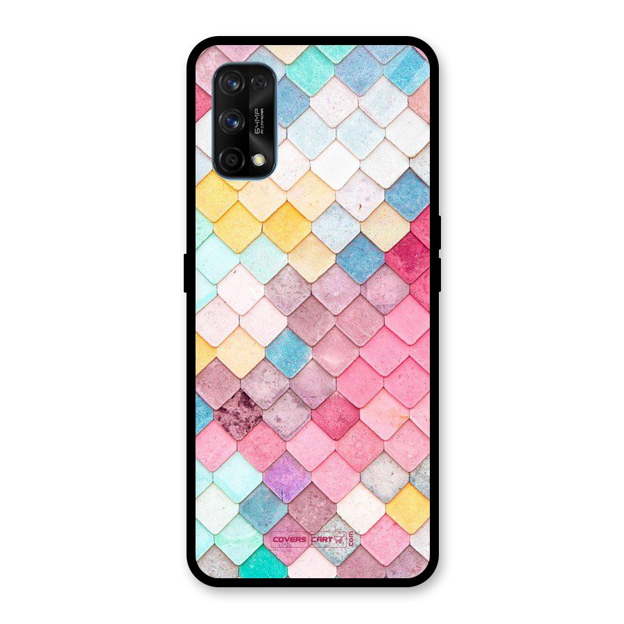 Rocks Pattern Design Glass Back Case for Realme 7 Pro