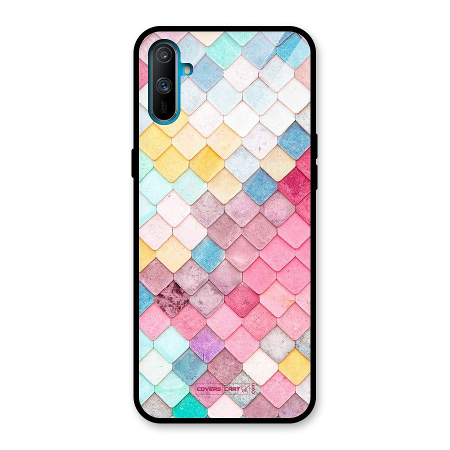 Rocks Pattern Design Glass Back Case for Realme C3