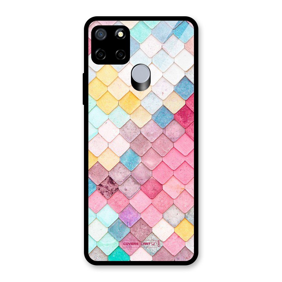 Rocks Pattern Design Glass Back Case for Realme Narzo 30A