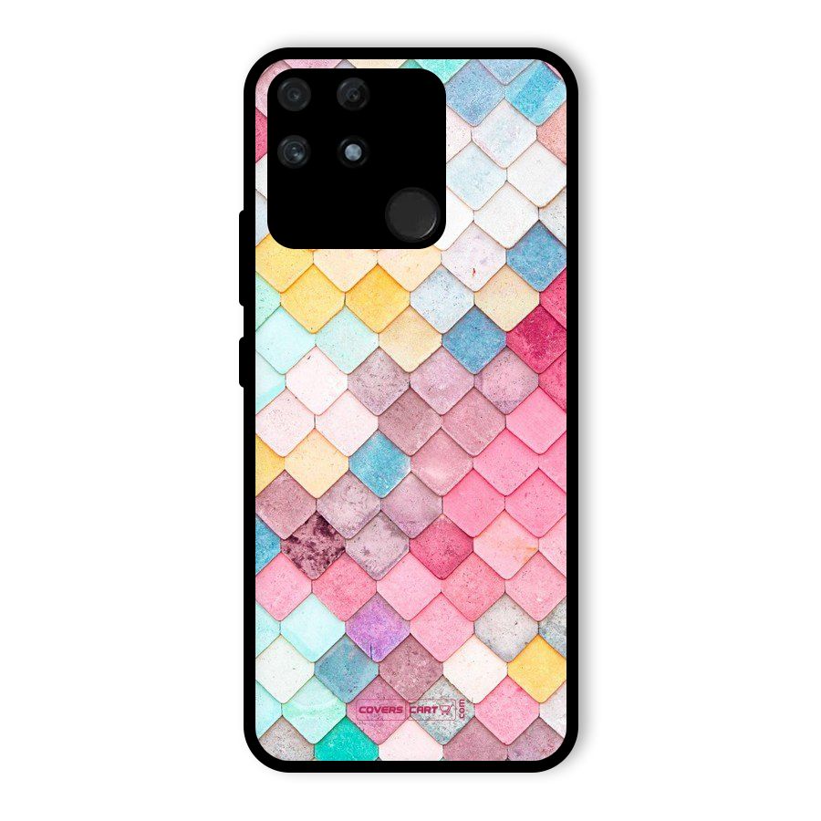 Rocks Pattern Design Glass Back Case for Realme Narzo 50A