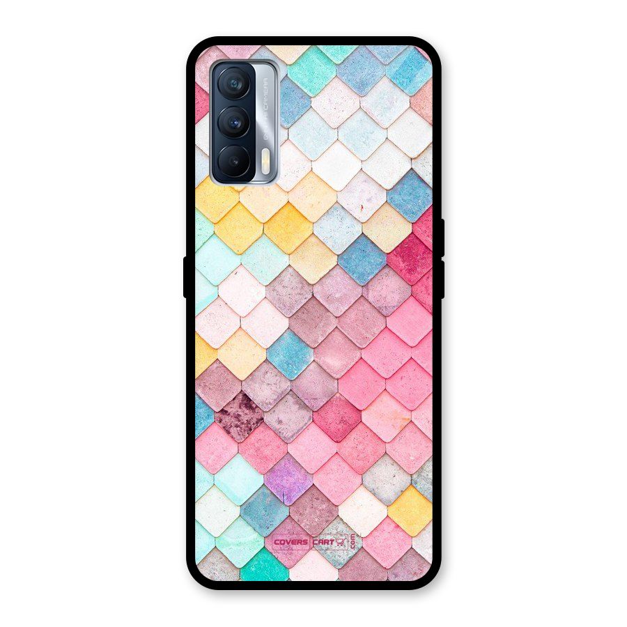 Rocks Pattern Design Glass Back Case for Realme X7