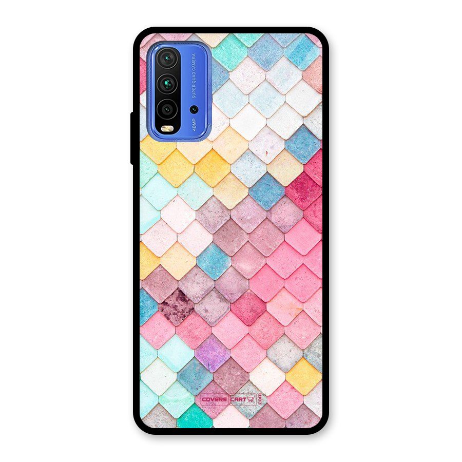 Rocks Pattern Design Glass Back Case for Redmi 9 Power